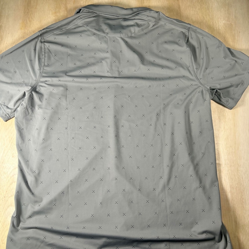 Nike Dri-FIT The Players Golf Polo Shirt Grey Crossed Clubs Print Mens XL New - Picture 7 of 7